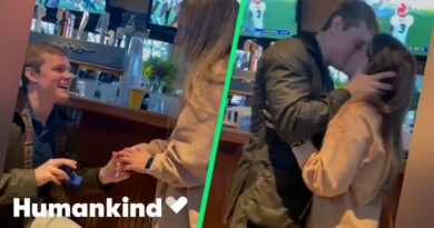 Sneaky boyfriend turns his own surprise party into a surprise marriage proposal | Humankind