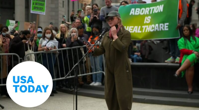 Amy Schumer, abortion rights activists rally to fight for Roe v. Wade | USA TODAY