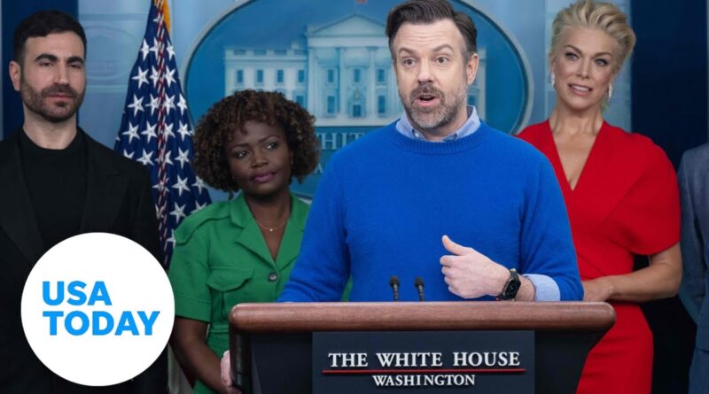 'Ted Lasso' stars stop by White House to talk mental health | USA TODAY
